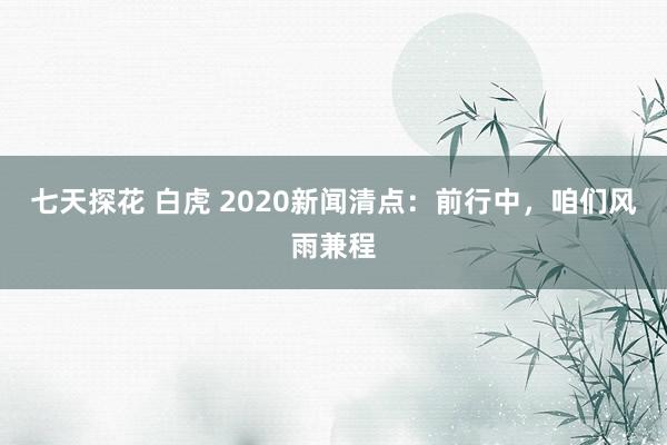 七天探花 白虎 2020新闻清点：前行中，咱们风雨兼程